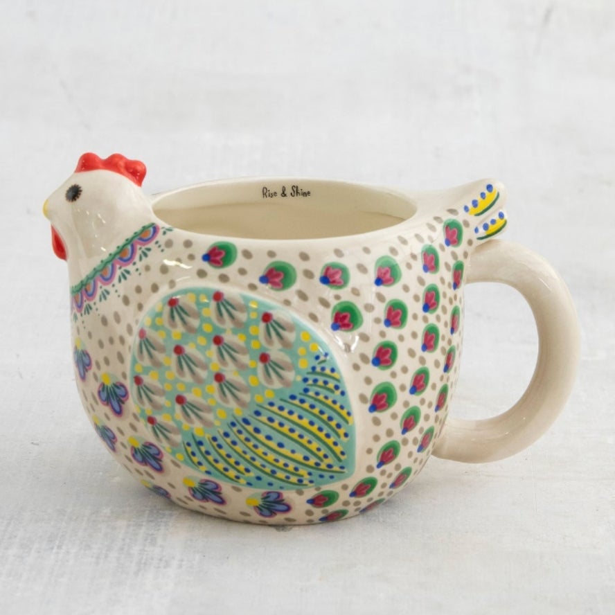 Stoneware Chicken Mini Pitcher