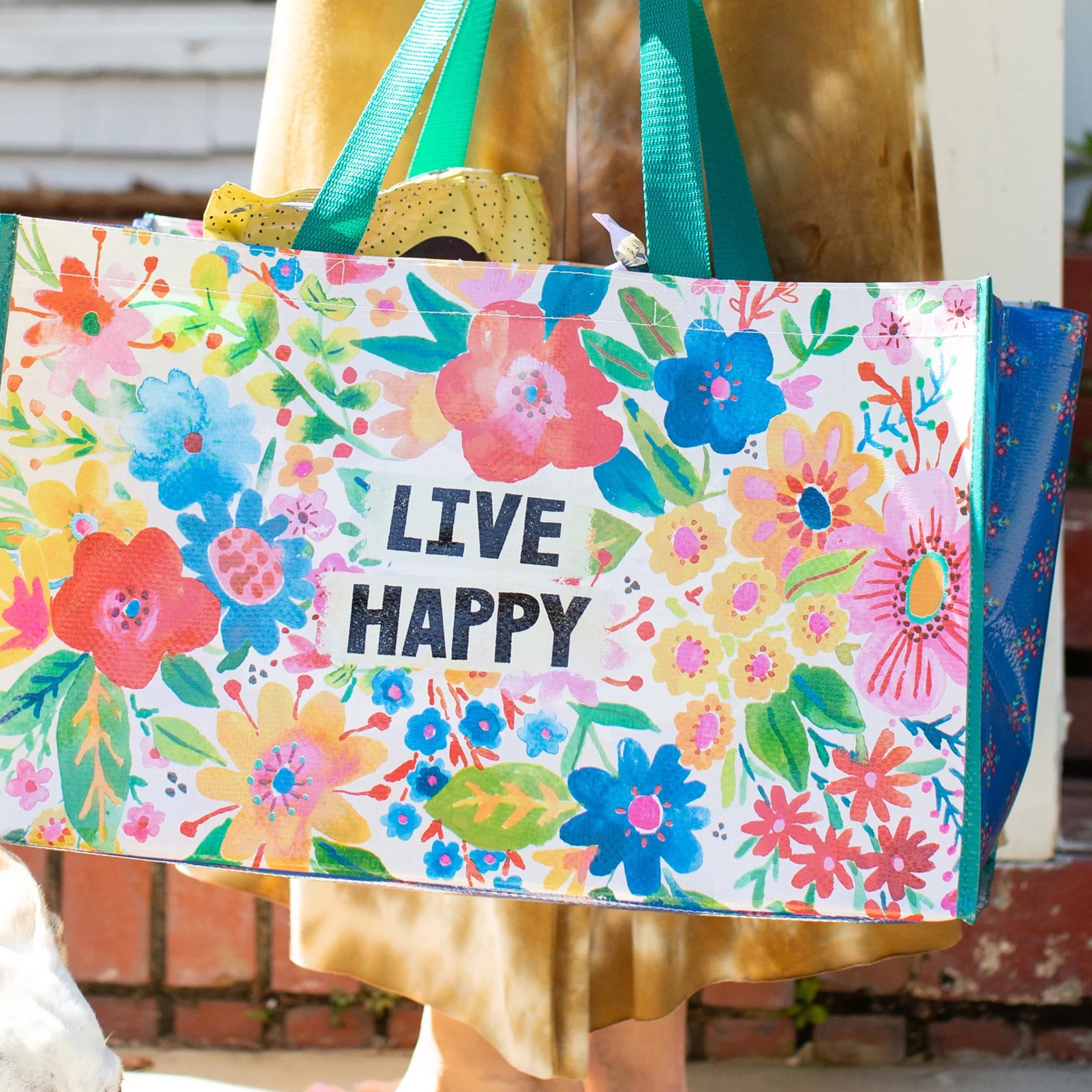 Carry All Tote Bag Live Happy by Natural Life My Honeybee